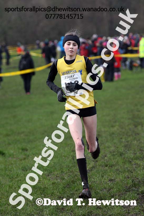 Girls under-15 Northern Cross Country Champs., Witton Park, Blackburn. Photo: David T. Hewitson/Sports for All Pics